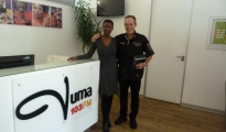 Maulme' John with AT Nkosi @ Radio Vuma 103FM