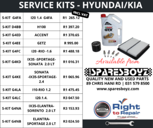 HYUNDAI/KIA SERVICE KITS